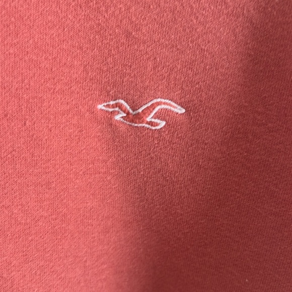 Men’s Hollister Salmon Colored Hooded Sweatshirt Small - Picture 2 of 6